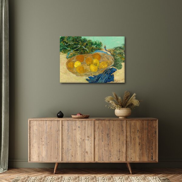 Obraz - Vincent van Gogh, Still Life of Oranges and Lemons with Blue Gloves, reprodukcje (70x50 cm)