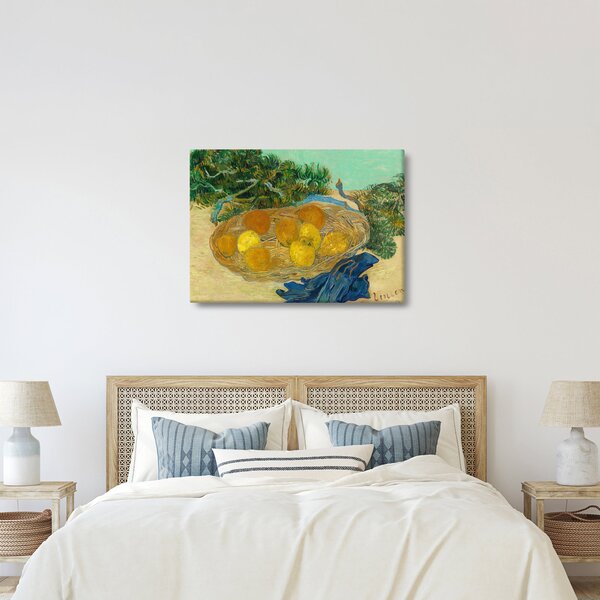 Obraz - Vincent van Gogh, Still Life of Oranges and Lemons with Blue Gloves, reprodukcje (70x50 cm)
