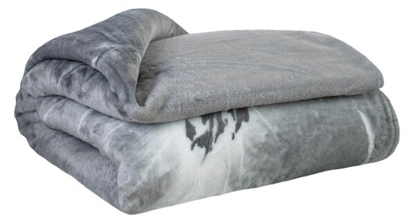 Koc z mikropluszu 200x220 cm Feather – My Home