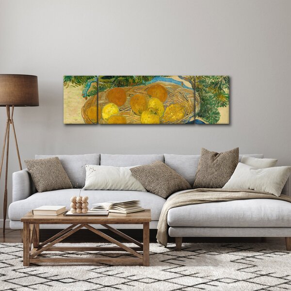 Obraz - Vincent van Gogh, Still Life of Oranges and Lemons with Blue Gloves, reprodukcje (170x50 cm)
