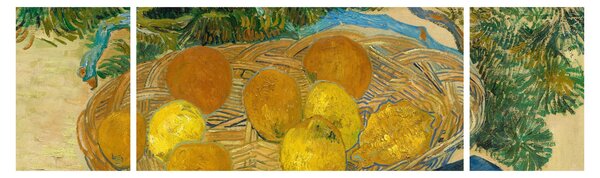 Obraz - Vincent van Gogh, Still Life of Oranges and Lemons with Blue Gloves, reprodukcje (170x50 cm)
