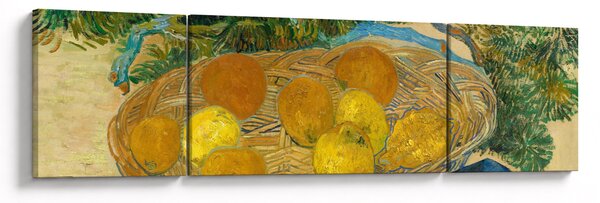 Obraz - Vincent van Gogh, Still Life of Oranges and Lemons with Blue Gloves, reprodukcje (170x50 cm)