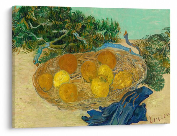 Obraz - Vincent van Gogh, Still Life of Oranges and Lemons with Blue Gloves, reprodukcje (70x50 cm)