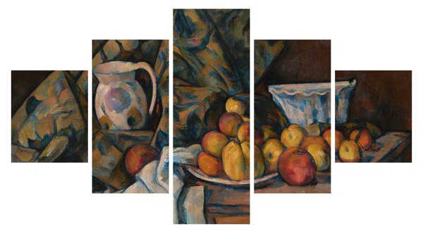 Obraz - Paul Cézanne, Still Life with Apples and Peaches, reprodukcje (125x70 cm)