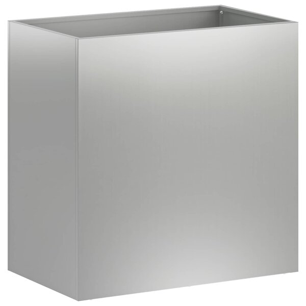 Doniczka ogrodowa srebrny 50 x 30 x 50 cm Stal ocynkowana