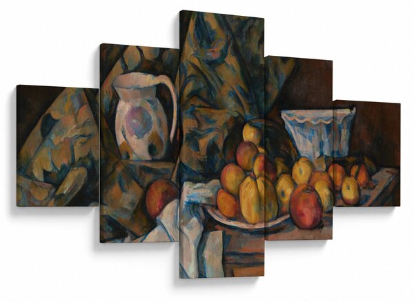 Obraz - Paul Cézanne, Still Life with Apples and Peaches, reprodukcje (125x70 cm)