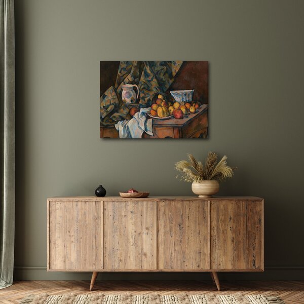 Obraz - Paul Cézanne, Still Life with Apples and Peaches, reprodukcje (70x50 cm)