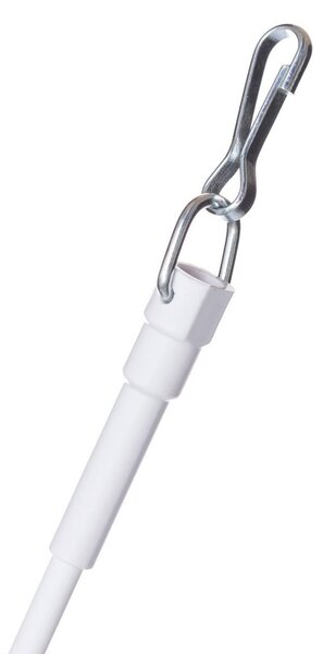 Pręt do zasłon metalowy biały 125cm