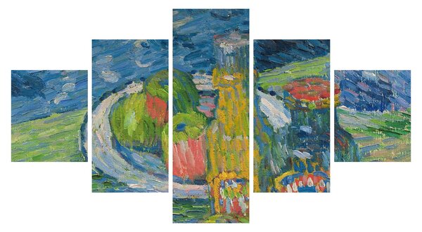 Obraz - Alexej von Jawlensky, Still Life with Bottles and Fruit, reprodukcje (125x70 cm)