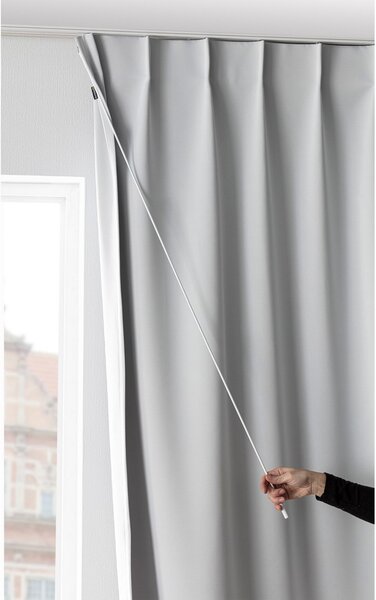 Pręt do zasłon metalowy biały 125cm