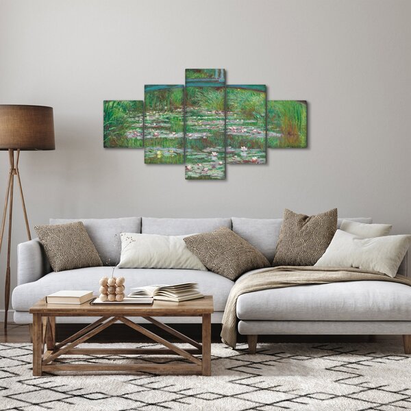 Obraz - Claude Monet, The Japanese Footbridge, reprodukcje (125x70 cm)