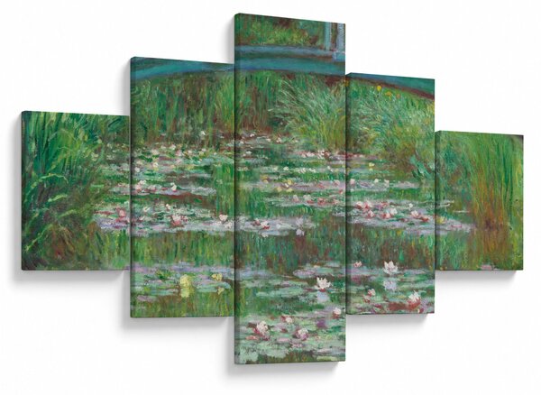 Obraz - Claude Monet, The Japanese Footbridge, reprodukcje (125x70 cm)