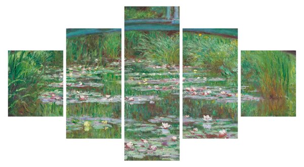 Obraz - Claude Monet, The Japanese Footbridge, reprodukcje (125x70 cm)