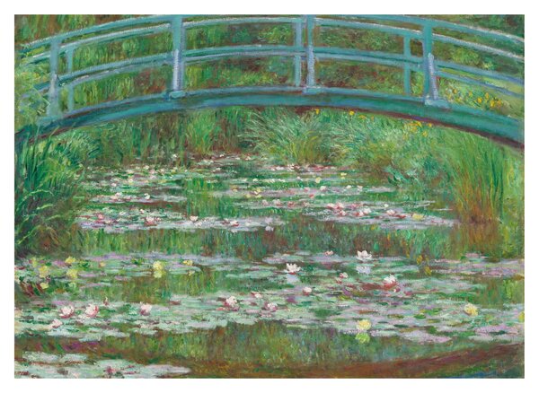 Obraz na szkle - Claude Monet, The Japanese Footbridge, reprodukcje (70x50 cm)