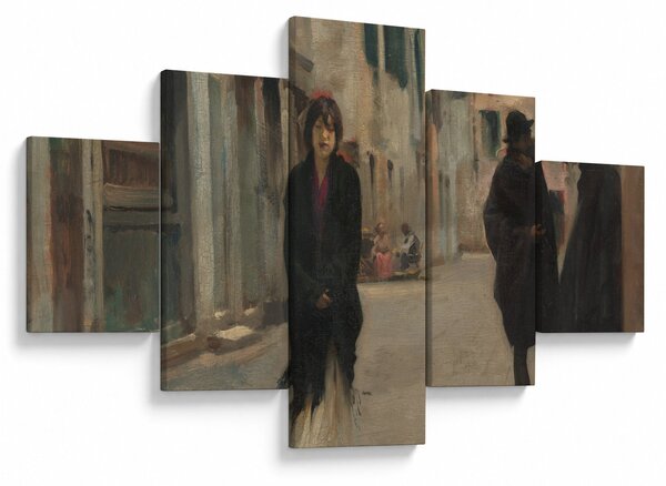 Obraz - John Singer Sargent, Street in Venice, reprodukcje (125x70 cm)