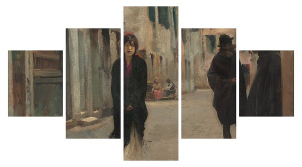 Obraz - John Singer Sargent, Street in Venice, reprodukcje (125x70 cm)