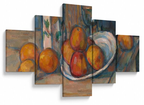 Obraz - Paul Cézanne, Still Life with Milk Jug and Fruit, reprodukcje (125x70 cm)