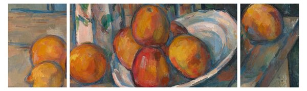 Obraz - Paul Cézanne, Still Life with Milk Jug and Fruit, reprodukcje (170x50 cm)