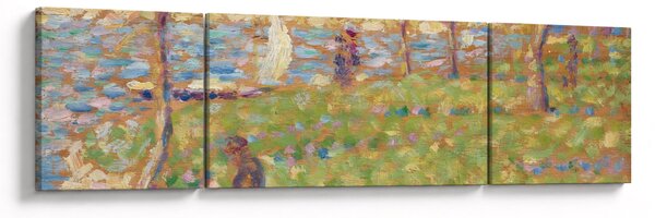 Obraz - Georges Seurat, Study for "La Grande Jatte", reprodukcje (170x50 cm)