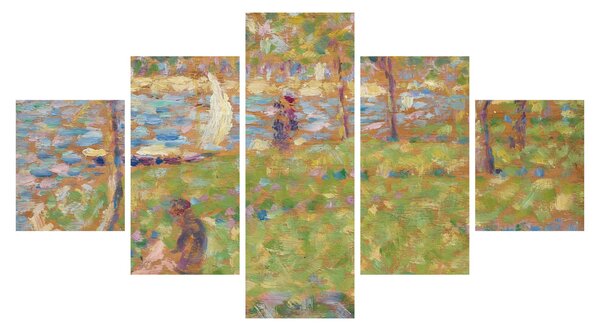 Obraz - Georges Seurat, Study for "La Grande Jatte", reprodukcje (125x70 cm)