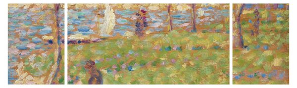 Obraz - Georges Seurat, Study for "La Grande Jatte", reprodukcje (170x50 cm)