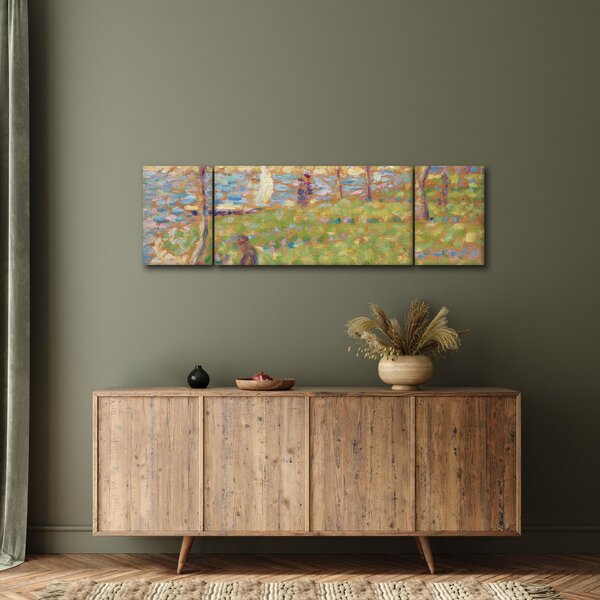 Obraz - Georges Seurat, Study for "La Grande Jatte", reprodukcje (170x50 cm)