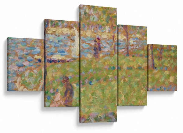 Obraz - Georges Seurat, Study for "La Grande Jatte", reprodukcje (125x70 cm)