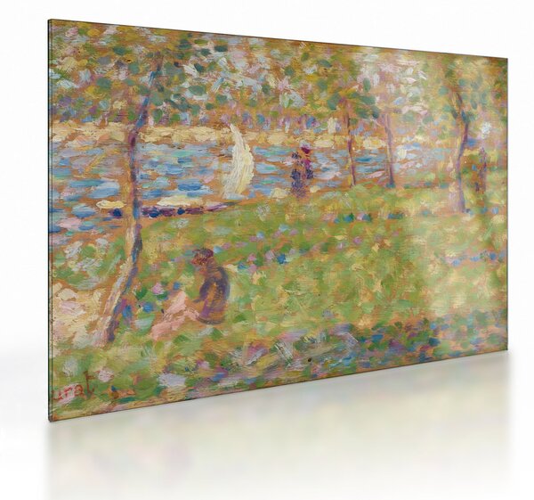 Obraz na szkle - Georges Seurat, Study for "La Grande Jatte", reprodukcje (70x50 cm)