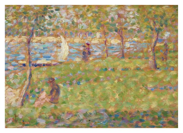 Obraz na szkle - Georges Seurat, Study for "La Grande Jatte", reprodukcje (70x50 cm)