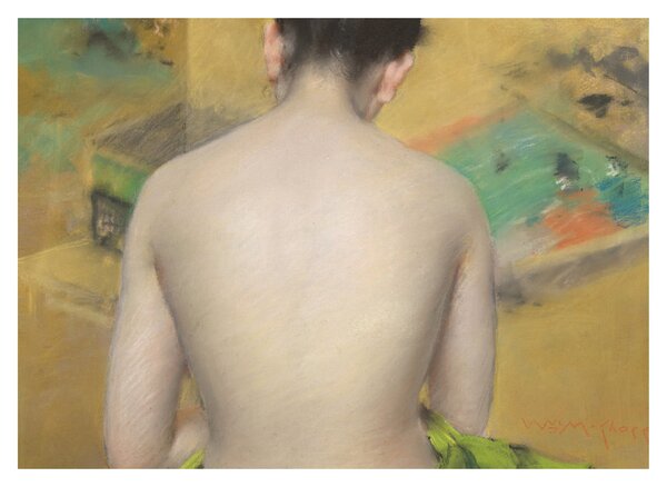 Obraz - William Merritt Chase, Study of Flesh Color and Gold, reprodukcje (70x50 cm)