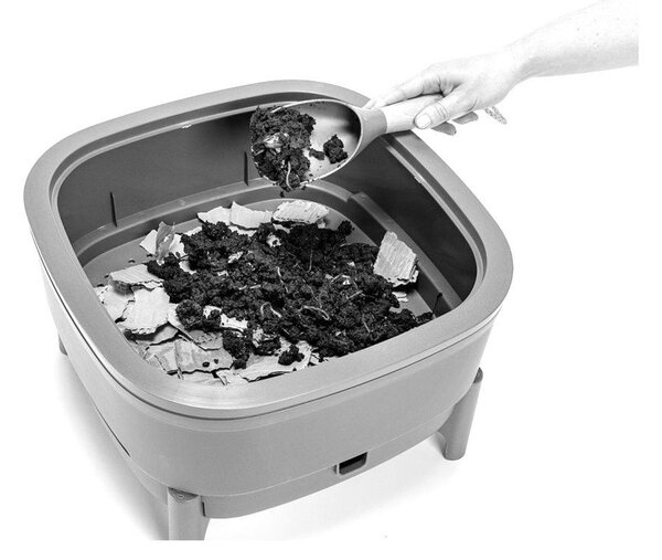 Szary kompostownik 30 l Urbalive – Plastia