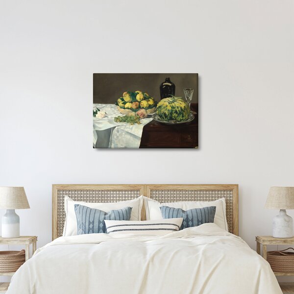 Obraz - Edouard Manet, Still Life with Melon and Peaches, reprodukcje (70x50 cm)