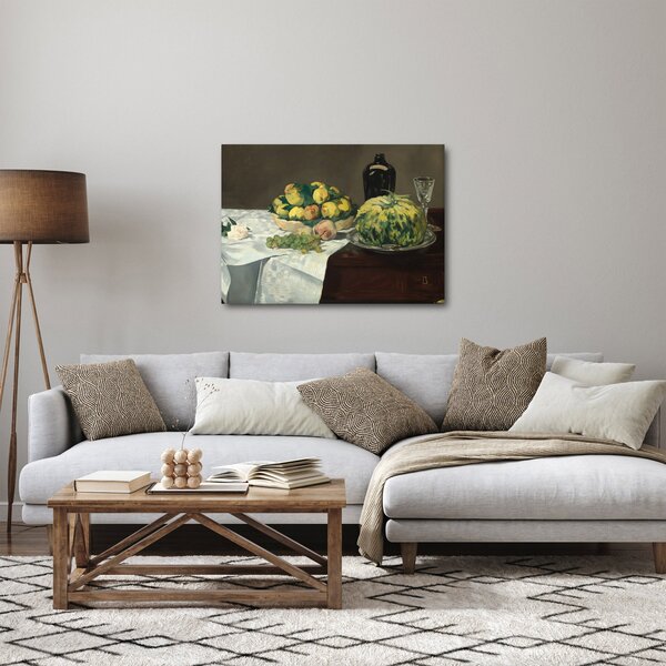Obraz - Edouard Manet, Still Life with Melon and Peaches, reprodukcje (70x50 cm)