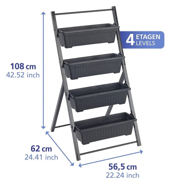 Metalowy kwietnik (wysokość 108 cm) Vertical – Maximex