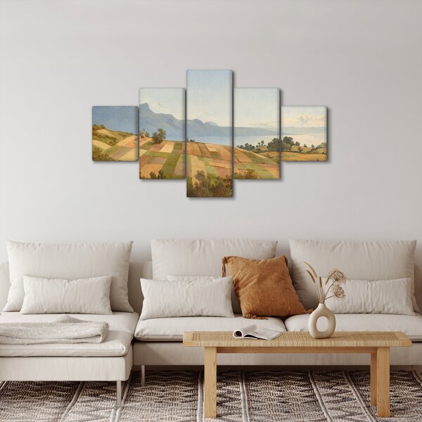 Obraz - Alexandre Calame, Swiss Landscape, reprodukcje (125x70 cm)