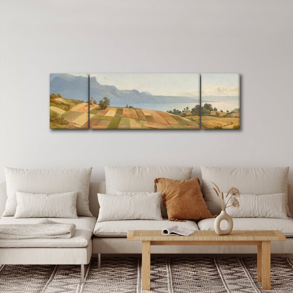 Obraz - Alexandre Calame, Swiss Landscape, reprodukcje (170x50 cm)