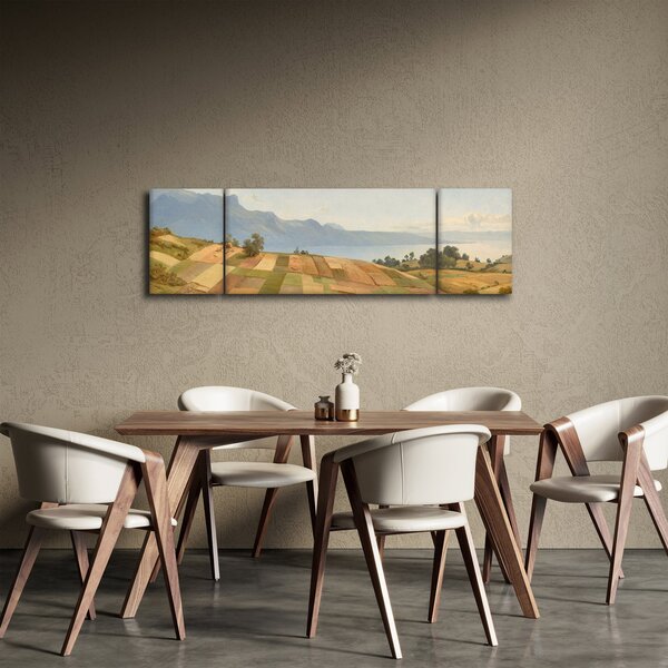 Obraz - Alexandre Calame, Swiss Landscape, reprodukcje (170x50 cm)