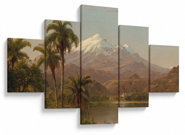 Obraz - Frederic Edwin Church, Tamaca Palms, reprodukcje (125x70 cm)