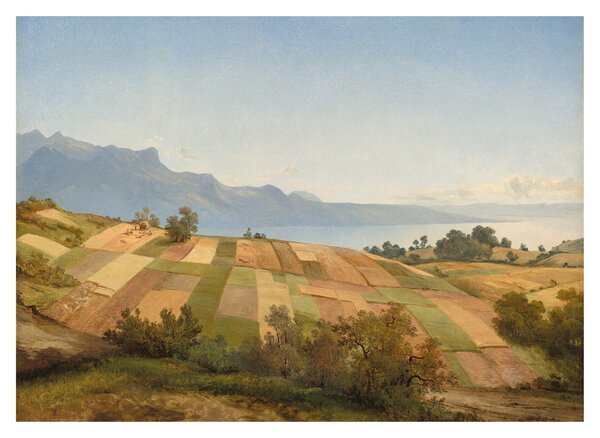 Obraz na szkle - Alexandre Calame, Swiss Landscape, reprodukcje (70x50 cm)