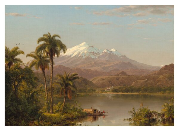 Obraz na szkle - Frederic Edwin Church, Tamaca Palms, reprodukcje (70x50 cm)
