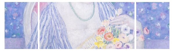 Obraz - Frederick Carl Frieseke, The Basket of Flowers, reprodukcje (170x50 cm)