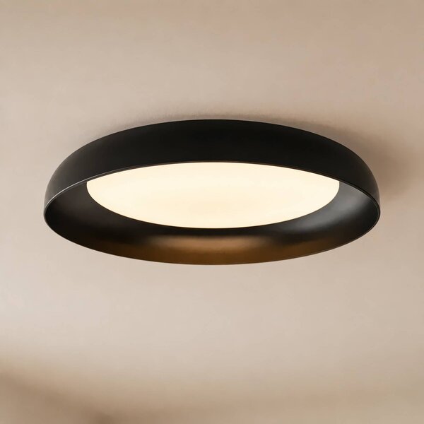 Lampa sufitowa Florie Lindby, czarny, salon / jadalnia, tworzywo sztuczne, nowoczesny