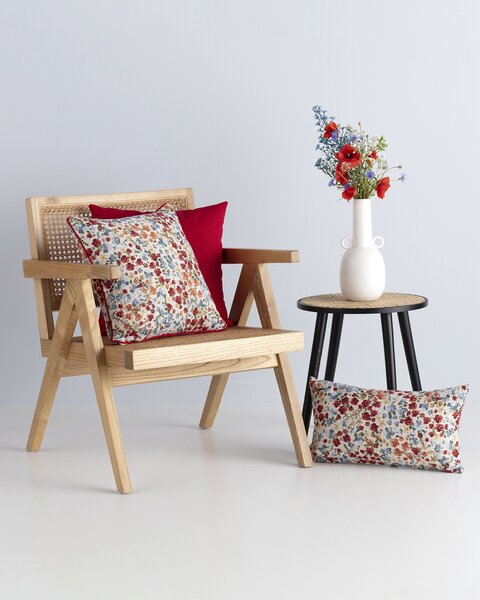 Zestaw poduszek do salonu Red Popy Flower