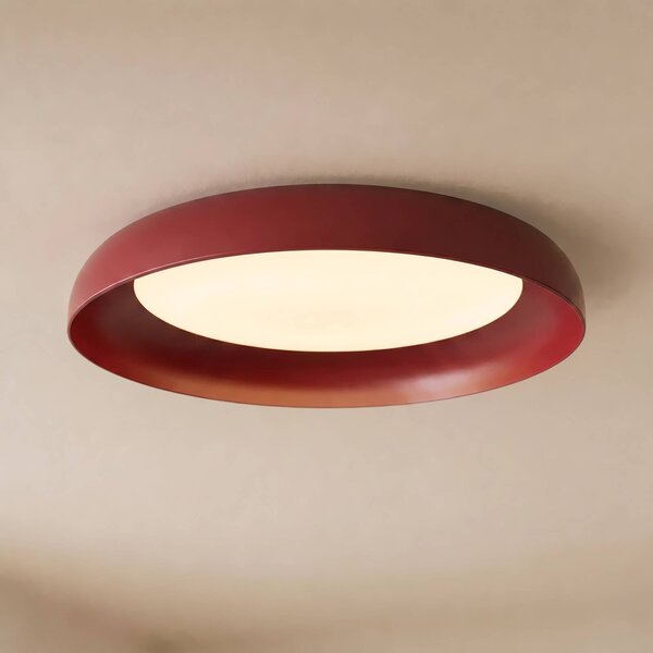 Lampa sufitowa Florie Lindby, czerwony, salon / jadalnia, tworzywo sztuczne, nowoczesny