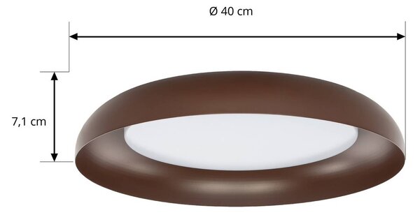 Lampa sufitowa Florie Lindby, brązowy / rdzawy, salon / jadalnia, tworzywo sztuczne, nowoczesny