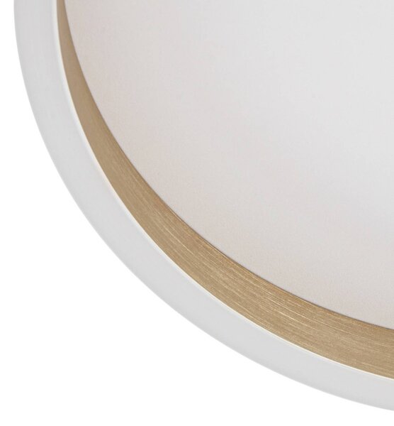 Lampa sufitowa Rotundo Lucande, możliwość ściemniania, mosiężny / złoty, salon / jadalnia, tworzywo sztuczne, nowoczesny