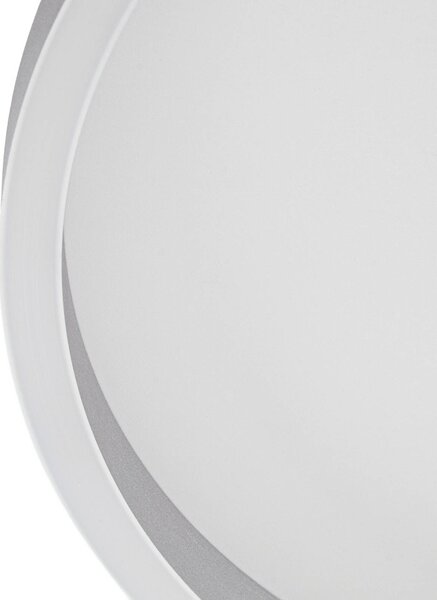 Lampa sufitowa Rotundo Lucande, możliwość ściemniania, aluminiowy / szary / cynkowy, salon / jadalnia, tworzywo sztuczne, nowoczesny