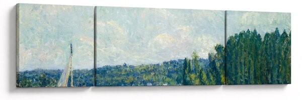 Obraz - Alfred Sisley, The Banks of the Oise, reprodukcje (170x50 cm)