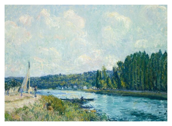 Obraz - Alfred Sisley, The Banks of the Oise, reprodukcje (70x50 cm)