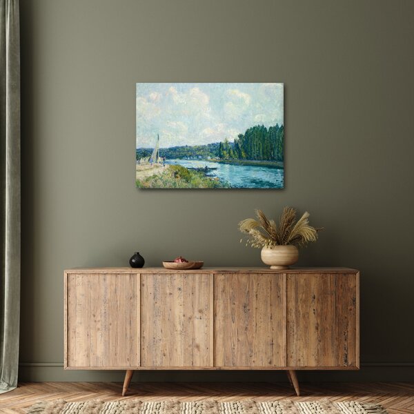 Obraz - Alfred Sisley, The Banks of the Oise, reprodukcje (70x50 cm)